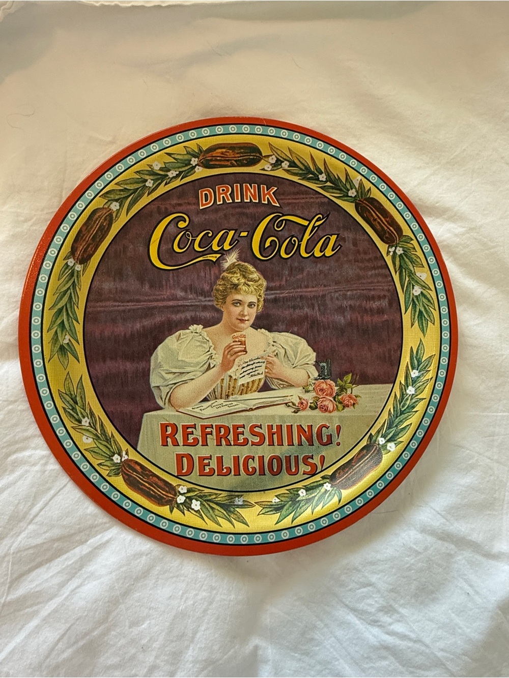 Vintage Coca-Cola Round Tray